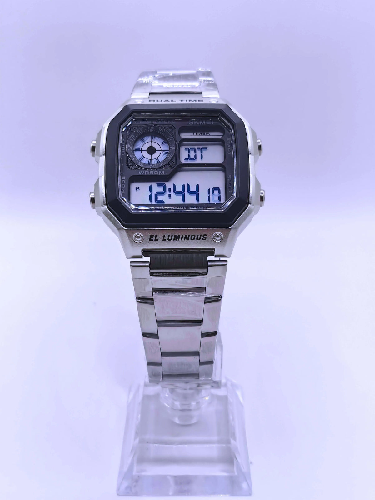 Wa0007 - Reloj Digital Acero Inoxidable Plata Skmei