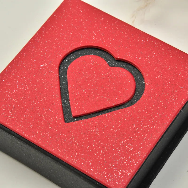 Joyero Corazón San Valentín Cartón Rojo Calenbi