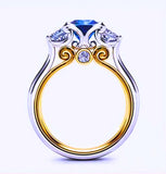 Anillo Plata Esterlina 925 "Realeza" Circonita Calenbi