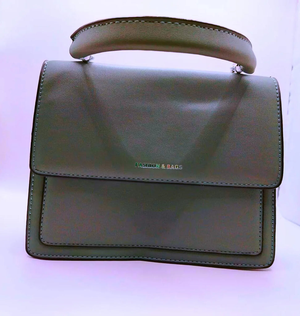 Bolsa Hombro Pequeña Cuero Verde Calenbi
