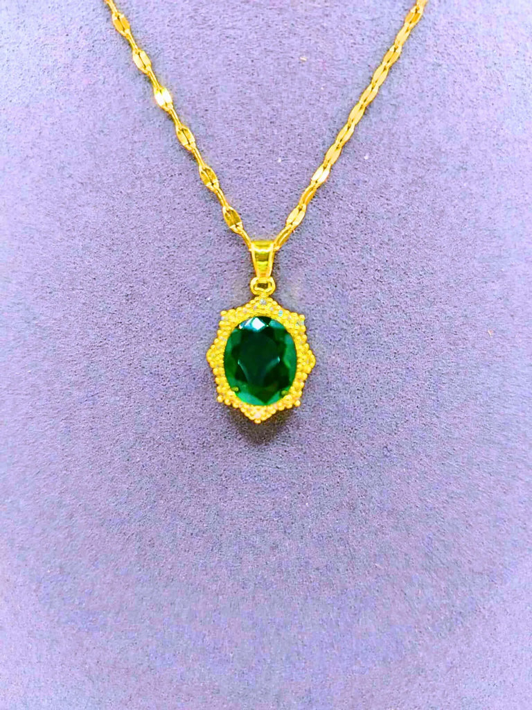 Collar y Aretes Acero Titanio 