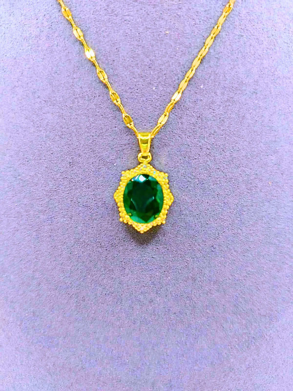 Collar y Aretes Acero Titanio 