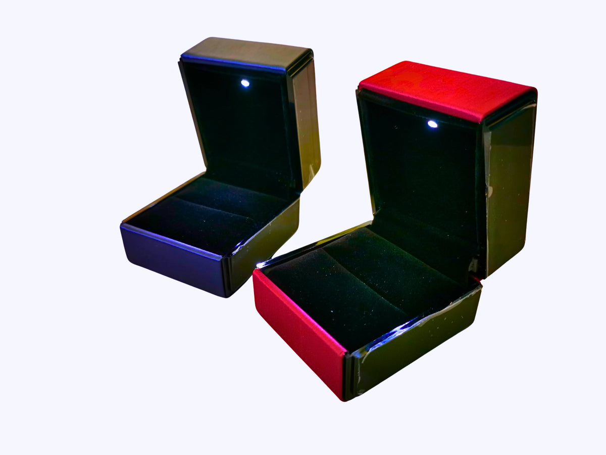 Joyero Pequeño Anillo Luz Led Calenbi