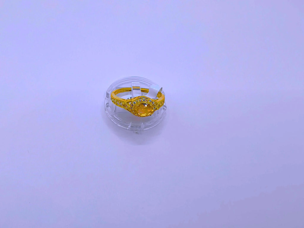 Anillo Plata Esterlina S925 Compromiso 2 Chapa Oro 14k Calenbi SR0017