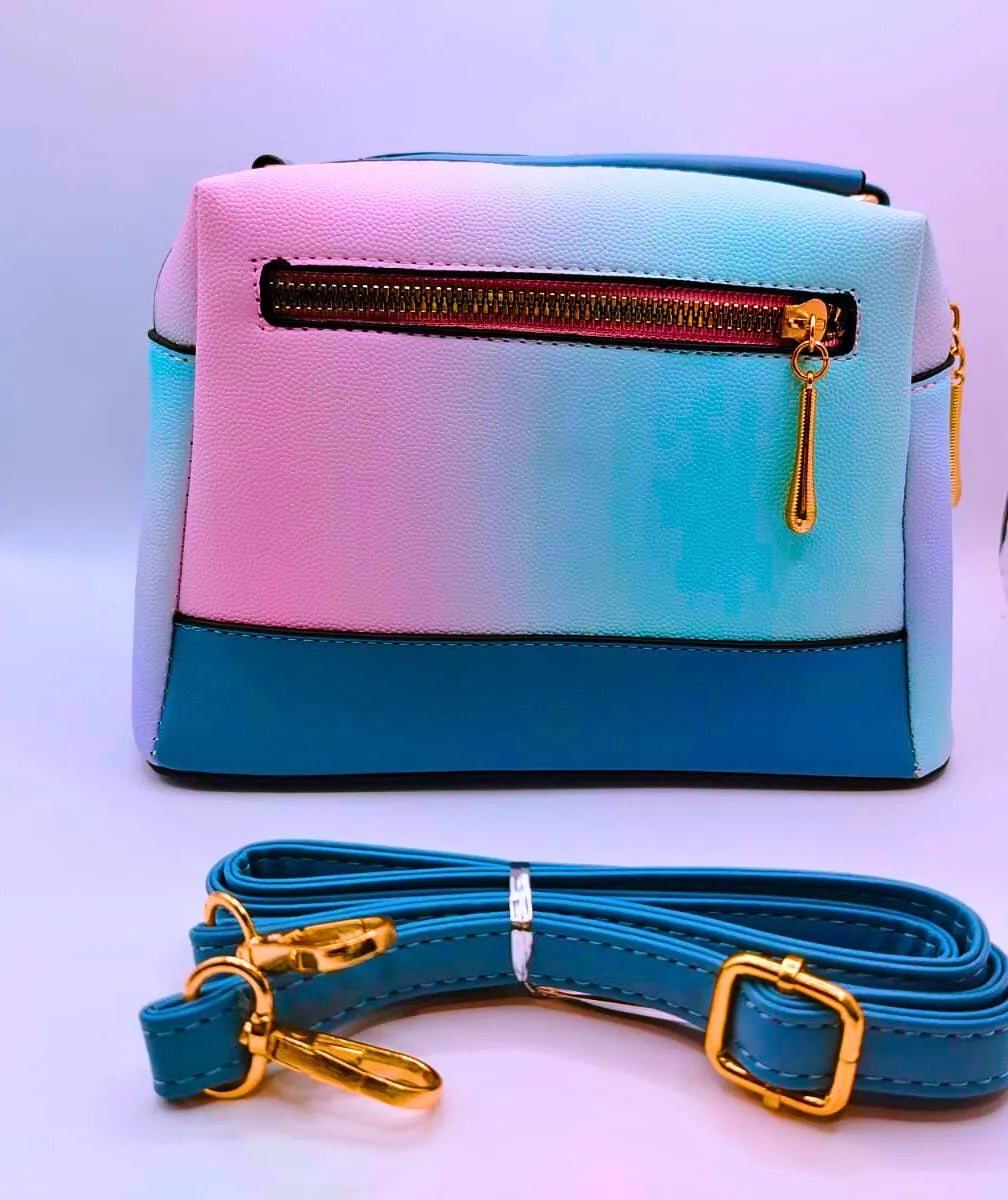 Bolsa Pequeña Hombro Azul Multicolor Calenbi