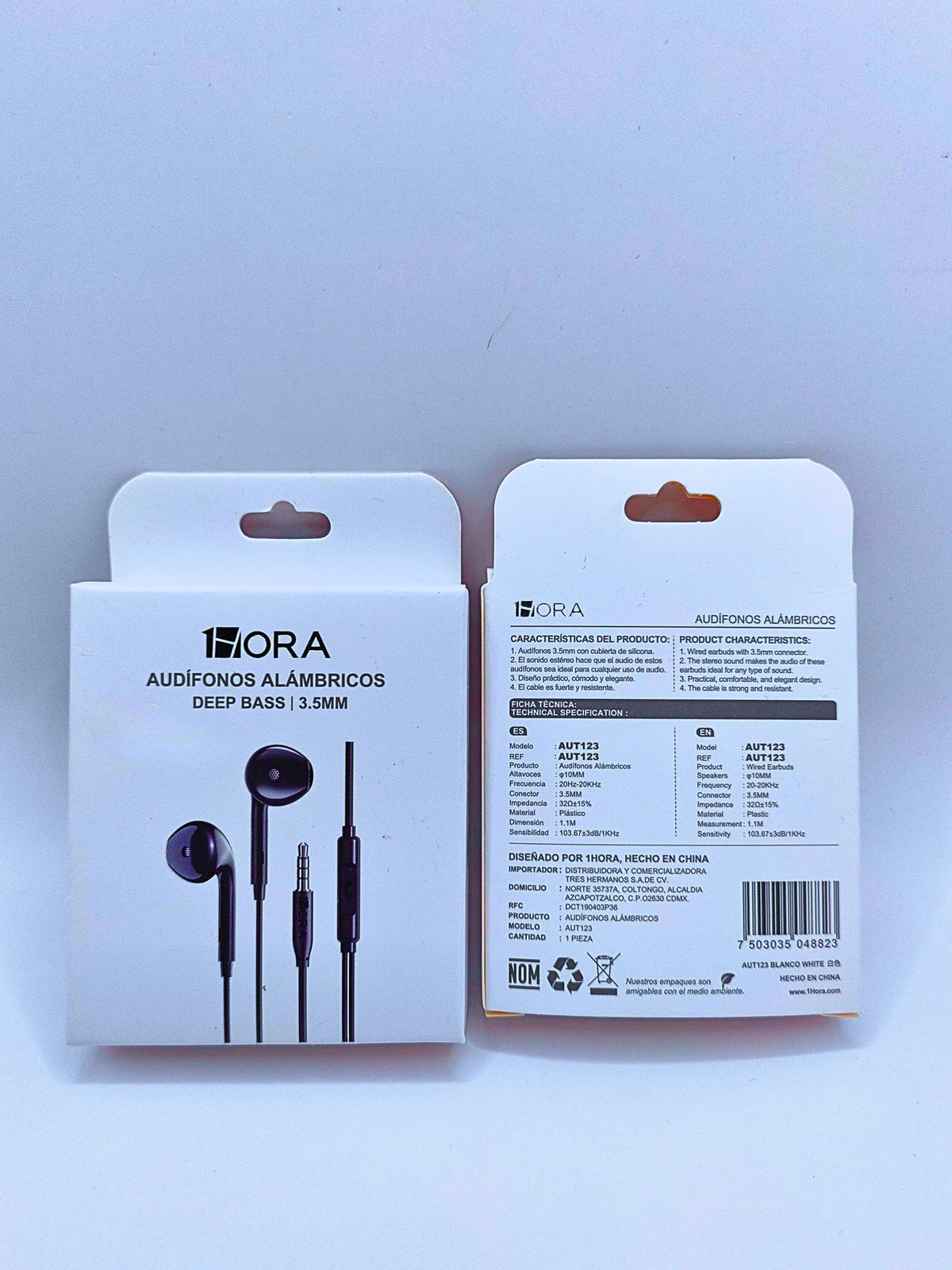 Aut123 - Audífonos Inalambricos Deep Bass 3.5mm 1hora