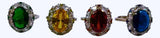 Anillo S925 Ley "Sello Real" Circonita Cubica Ajustable Calenbi