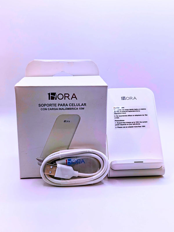 Cb157 - Soporte Para Celular Con Carga Inalambrica 1hora