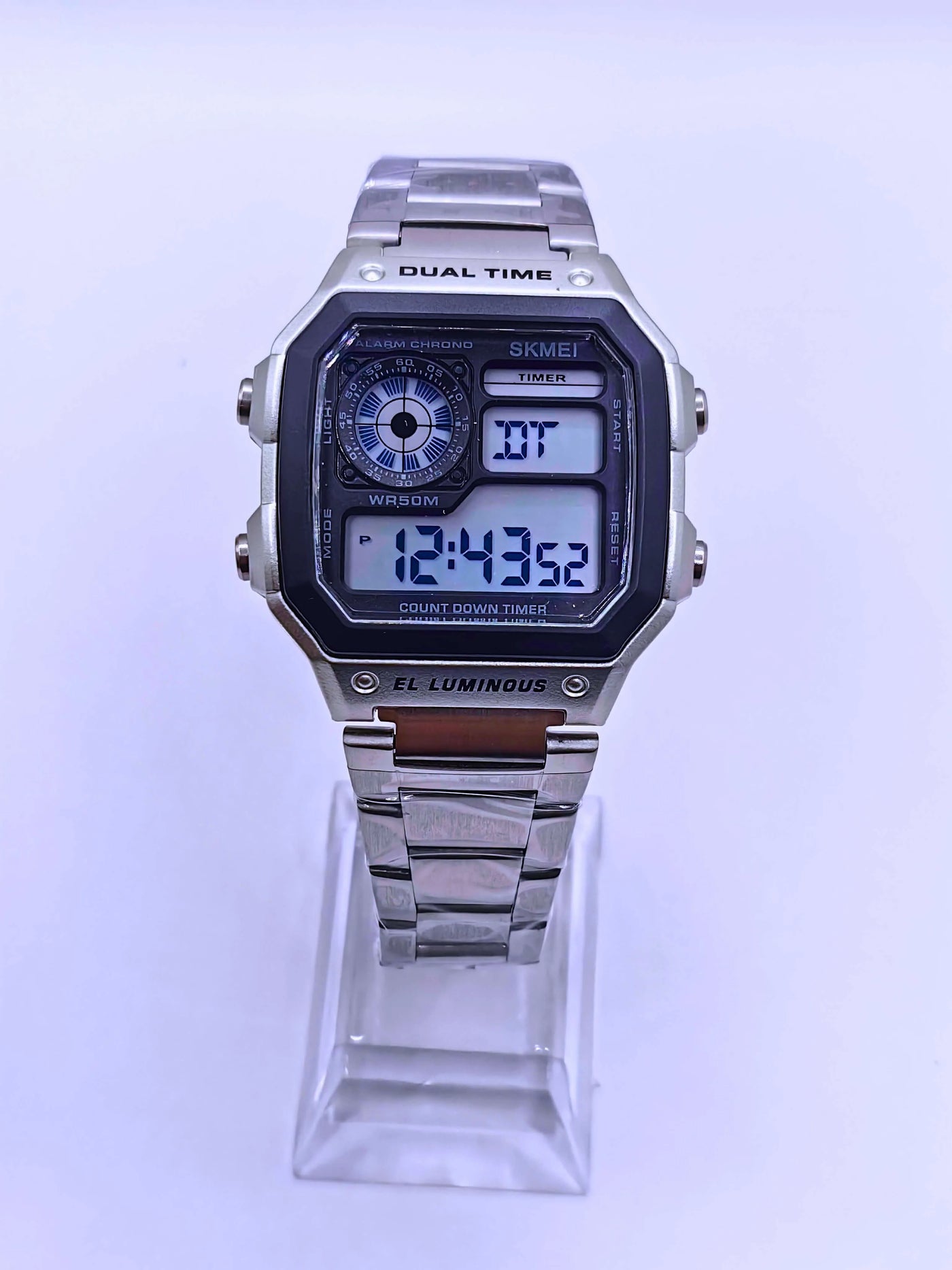 Wa0007 - Reloj Digital Acero Inoxidable Plata Skmei