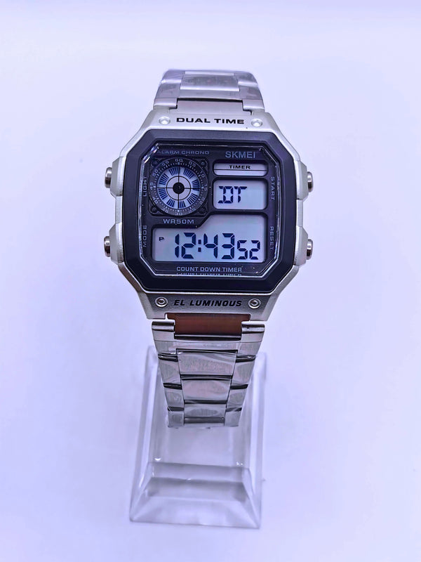 Wa0007 - Reloj Digital Acero Inoxidable Plata Skmei