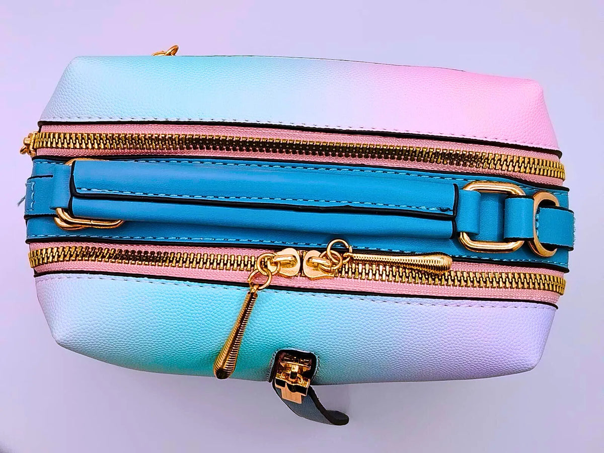Bolsa Pequeña Hombro Azul Multicolor Calenbi