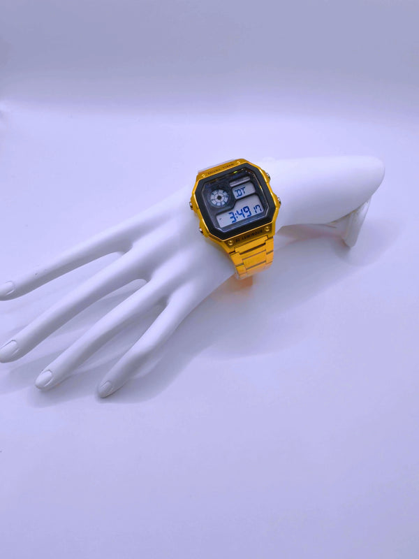 Wa0006 - Reloj Digital Acero Inoxidable Dorado Skmei
