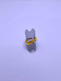 Anillo Acero Inoxidable Doble Chapa Oro 10k Calenbi