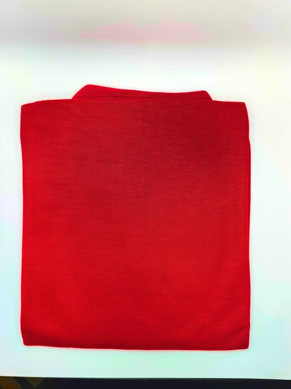 Playera Polo Caballero Chica Rojo