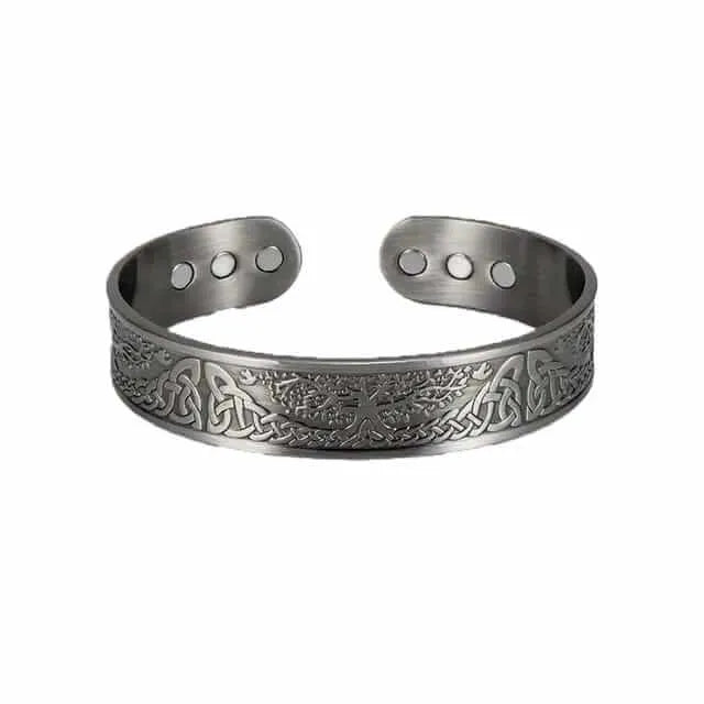 Pulsera Cobre Árbol De La Vida Abierta Unisex Calenbi