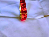 Brazalete Cobre Circonita Cubica Colores Elástica Dorado Calenbi