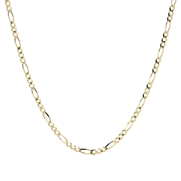 Cadena De Oro Hombre Italiana Figaro 14k Calibre 2.6 Mm