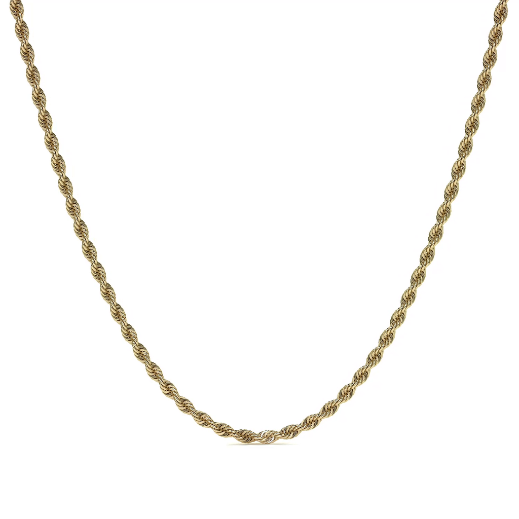 Cadena Torsal De Oro Italiano 10k, Calibre 2.1mm