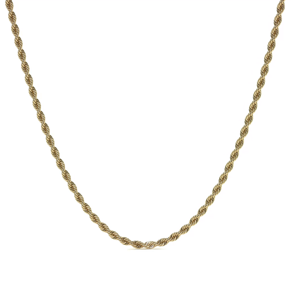 Cadena De Oro Hombre Italiano Torsal 10k Calibre 1.9mm