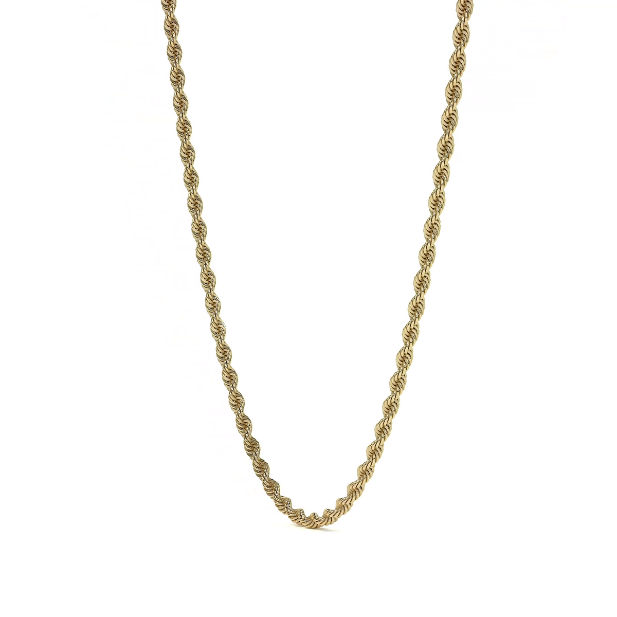 Cadena De Oro Italiano 14k Torsal Calibre Hombre 2.1mm
