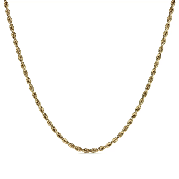 Cadena De Oro Hombre Italiano Torsal 10k Calibre 1.9mm