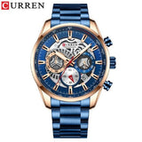 Reloj Cronógrafo Curren CUR-212 en Acero Inoxidable con Subdiales y Fechador