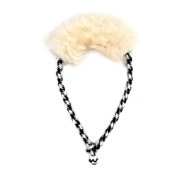 BOSAL DE ACRILAN CON BORREGA NATURAL NEGRO Y BLANCO