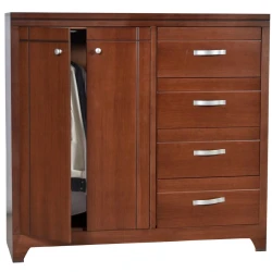 Cómoda Espiga (Roble) – Cómoda con Acabado en Color Roble, Diseño Clásico y Versátil con Cajones para Almacenamiento en Cualquier Espacio