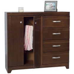 Cómoda Espiga (Tabaco) – Cómoda con Acabado en Color Tabaco, Diseño Moderno y Funcional con Espacios Generosos para Almacenamiento