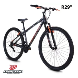 Bicicleta Mercurio R.29 Crow – Bicicleta de Montaña con Suspensión Delantera y 21 Velocidades, Diseño Todo Terreno para Aventuras y Ejercicio