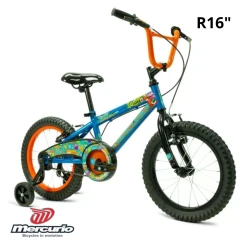 Bicicleta Infantil Mercurio R.16 Troya – Bicicleta Resistente y Segura para Niños, Color Rojo, Perfecta para Ejercicio y Aventuras al Aire Libre