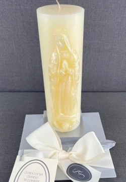Cirio de Virgen de Guadalupe con olor a rosas