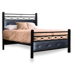 Cama Galicia Capitonado 3" x 1.35 chocolate